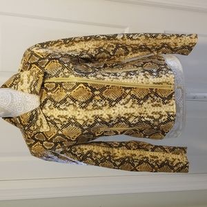 Tahari faux leather jaquet - ZS small